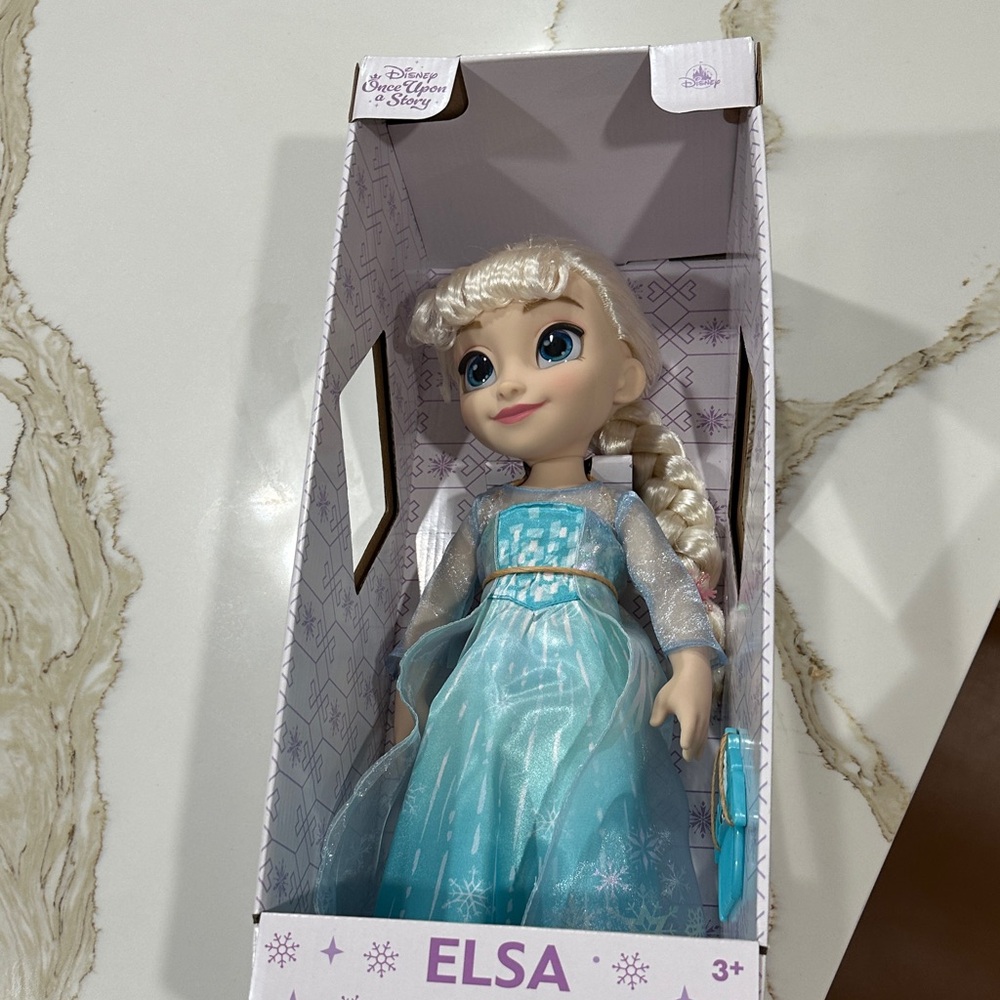 Disney Elsa Doll with Sparkling Blue Dress